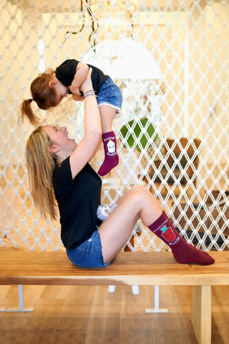 Mommy's / Baby's Bottle Mommy & Me Socks Set