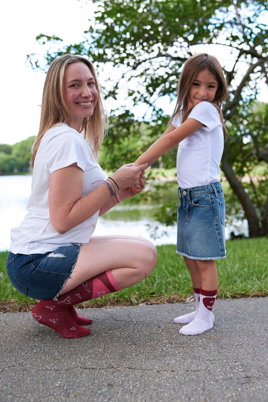 2-pair Sidekicks Best Friend Daughter - Mommy & Me Socks Set
